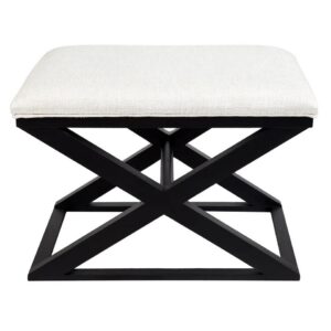 Spencer Timber Stool Natural Linen