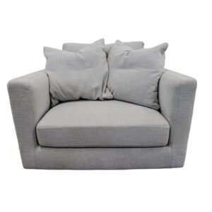 Elm Love Seat Lounge Monaco Grey Textured