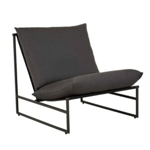 Pier Accent Chair - Dark Grey & Black Outdoor
