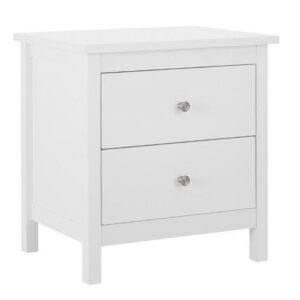 Hayman 2 Draw Bedside Table White