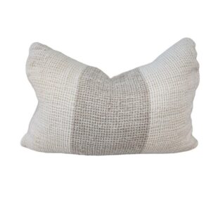 Lumber Cushion White and Natural