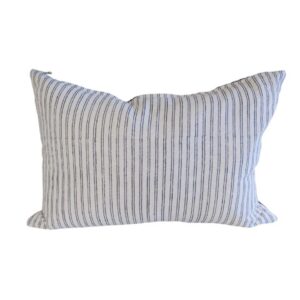 Lumbar Cushion Blue and white Striped