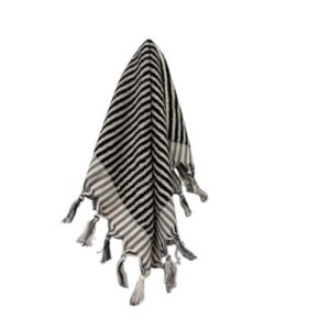 Ama Hand Towel Black / Ivory