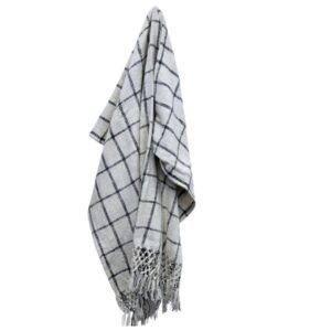 Ivory Grid Throw