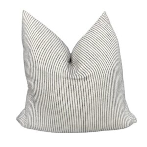 Striped Gray White Cushion