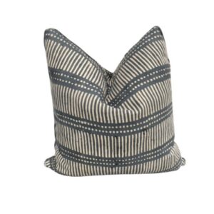 Gray Dash Dot Cushion