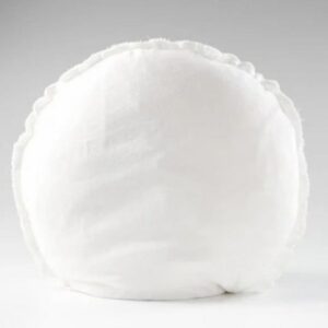 Cushion Round white linen