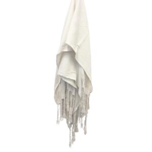 Vanilla Tassel Throw