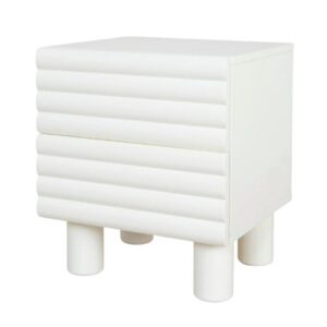 Runna Bedside Table White