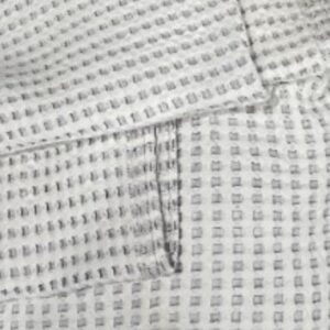 Waffle Texture Grey Throw