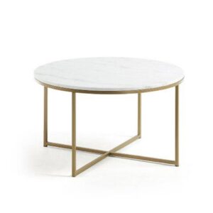 Dallas Coffee Table White/Gold