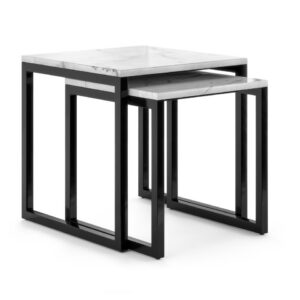 Vermont Nest of Tables Coffee Table White Marble