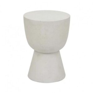 Granada Goblet Side Table White Fleck