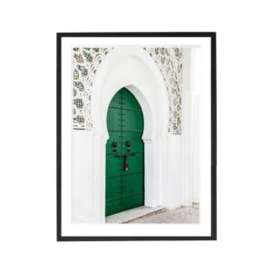 Moroccan Green Door Artwork