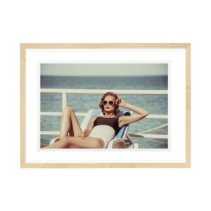 Vintage Pose Artwork (Oak frame)