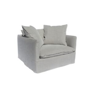 Havana Love Seat Lounge Grey Linen