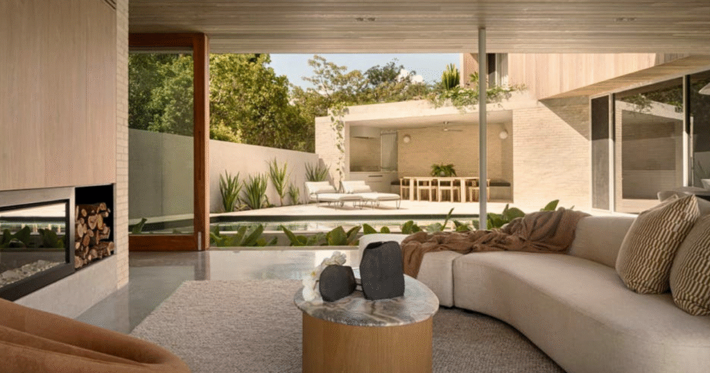 Brisbane architectural home achieving multi-million dollar prestige status through luxury staging and premium furniture hire.