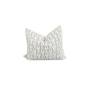 Green White Floral Cushion