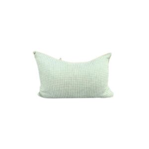 Green Houndstooth Lumbar Cushion