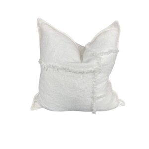 Fringed Patchwork White